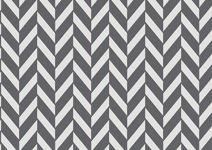 Chevron Stripe, Grey - Motorised Roman Blind - Image 7